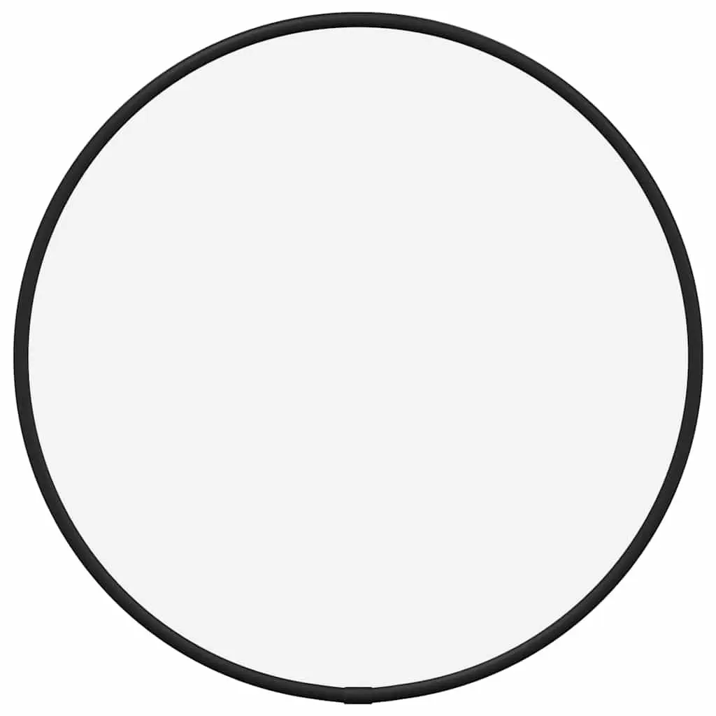 30cm Round Black Wall Mirror