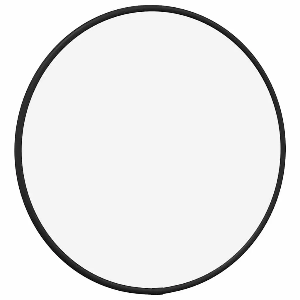 30cm Round Black Wall Mirror