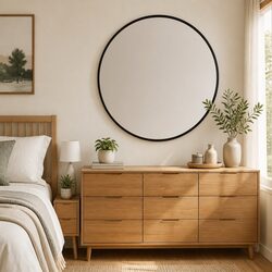 Round Wall Mirror Black Ø 40 cm - Specifications and Details