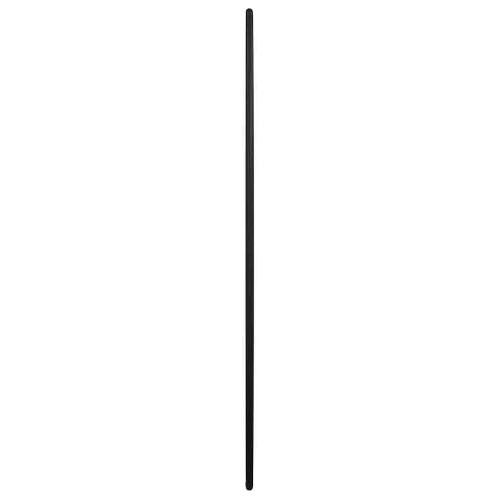 Black Round Wall Mirror, 50 cm