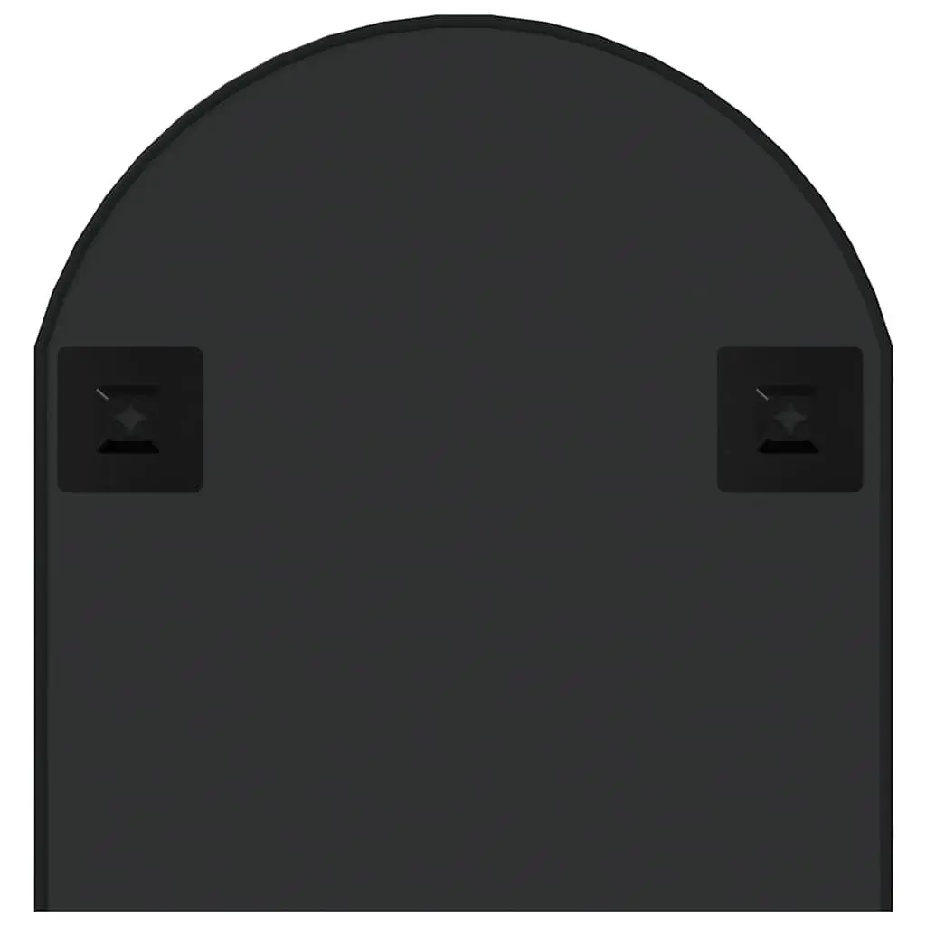 Wall Mirror Black 90x40 cm Oval Glass PVC Frame Vanity Bathroom Bedroom Home