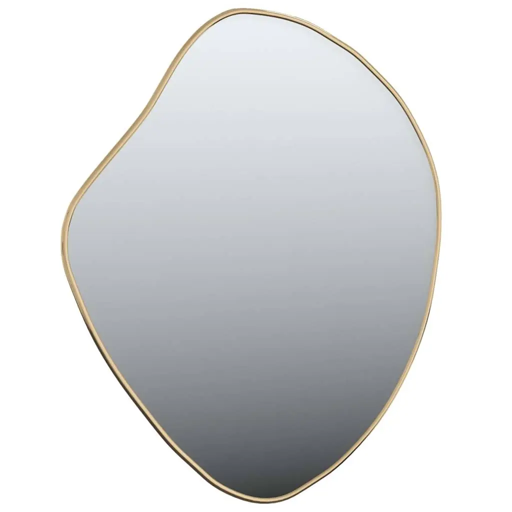 Gold Wall Mirror Bedroom Bathroom 60x50 cm Decorative Hanging Glass Frame