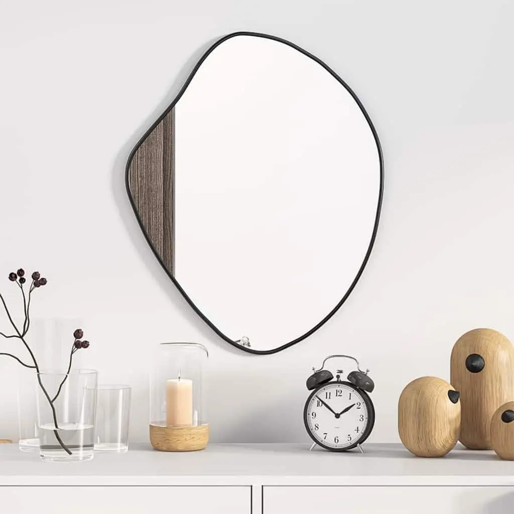 Black Wall Mirror 50x40 cm with PVC Frame