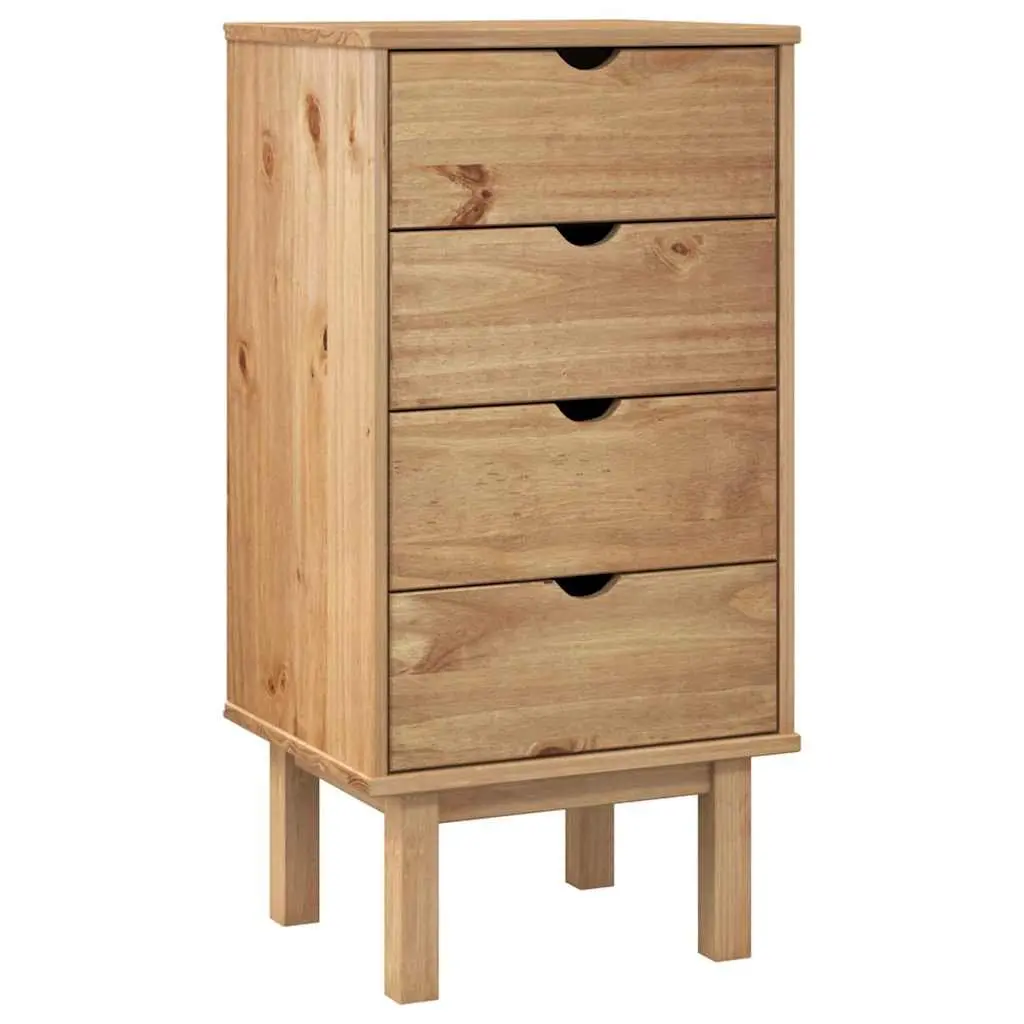 Solid Pine Drawer Cabinet 45x39x90cm