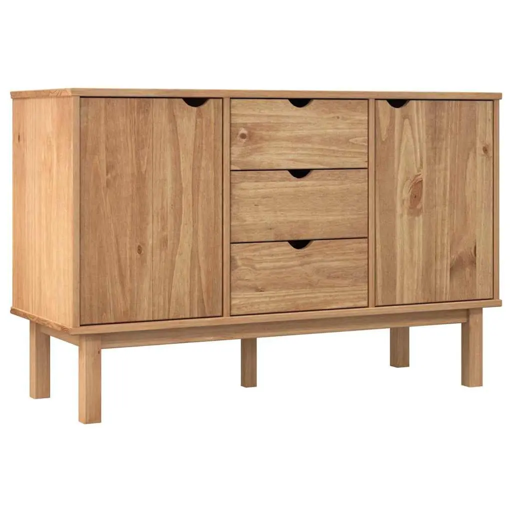 Solid Pine Wood Sideboard with Storage