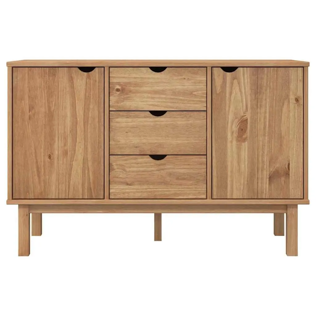 Solid Pine Wood Sideboard with Storage