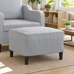 Light Grey Ottoman Footstool Specifications and Features