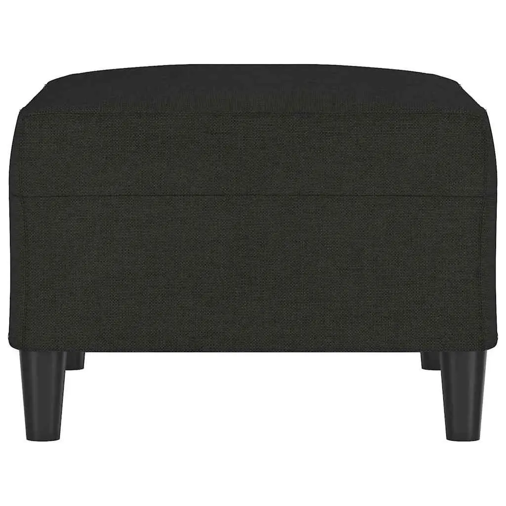 Footstool Black 70x55x41 cm Modern Living Room Furniture Rest Ottoman Seat