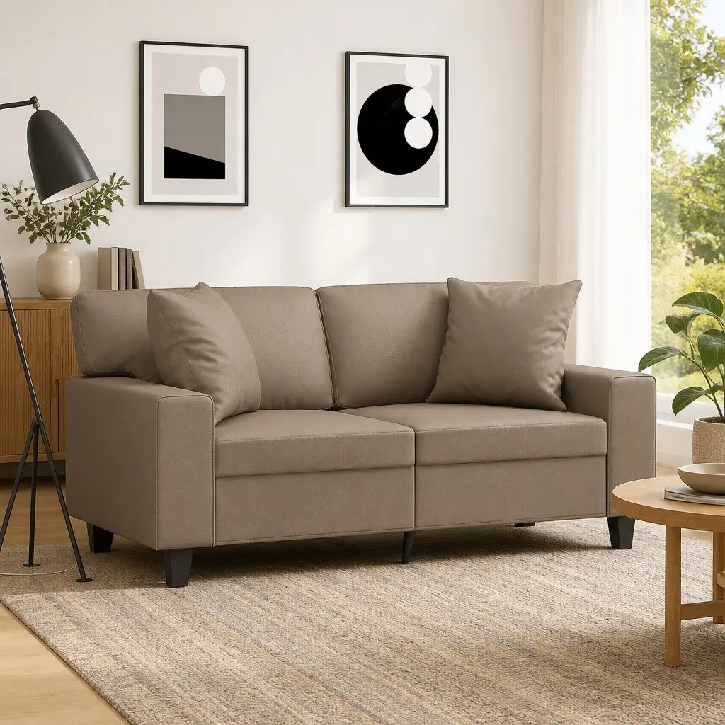 Cappuccino Square Throw Pillows, 40x40 cm, 2 pcs Set