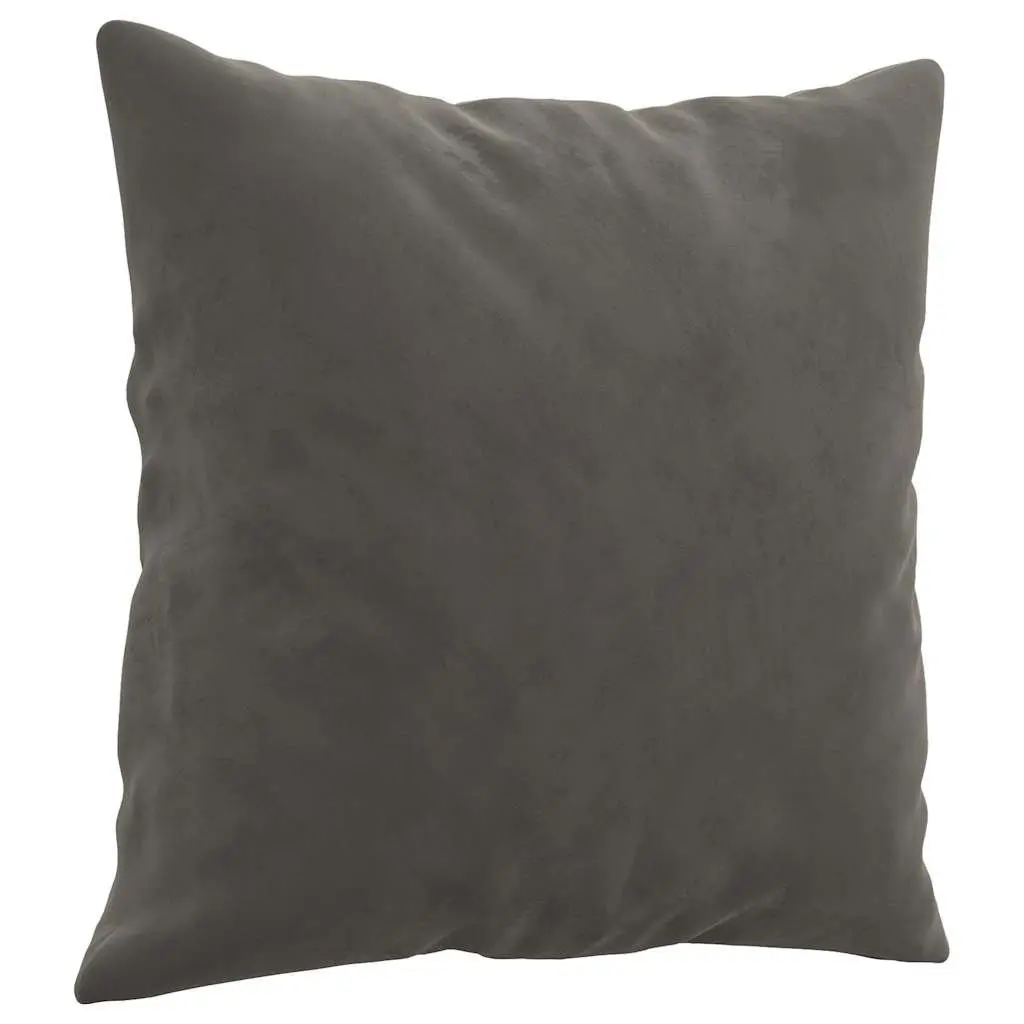 Throw Pillows Living Room 40x40 cm Dark Grey Velvet Soft Square Cushions