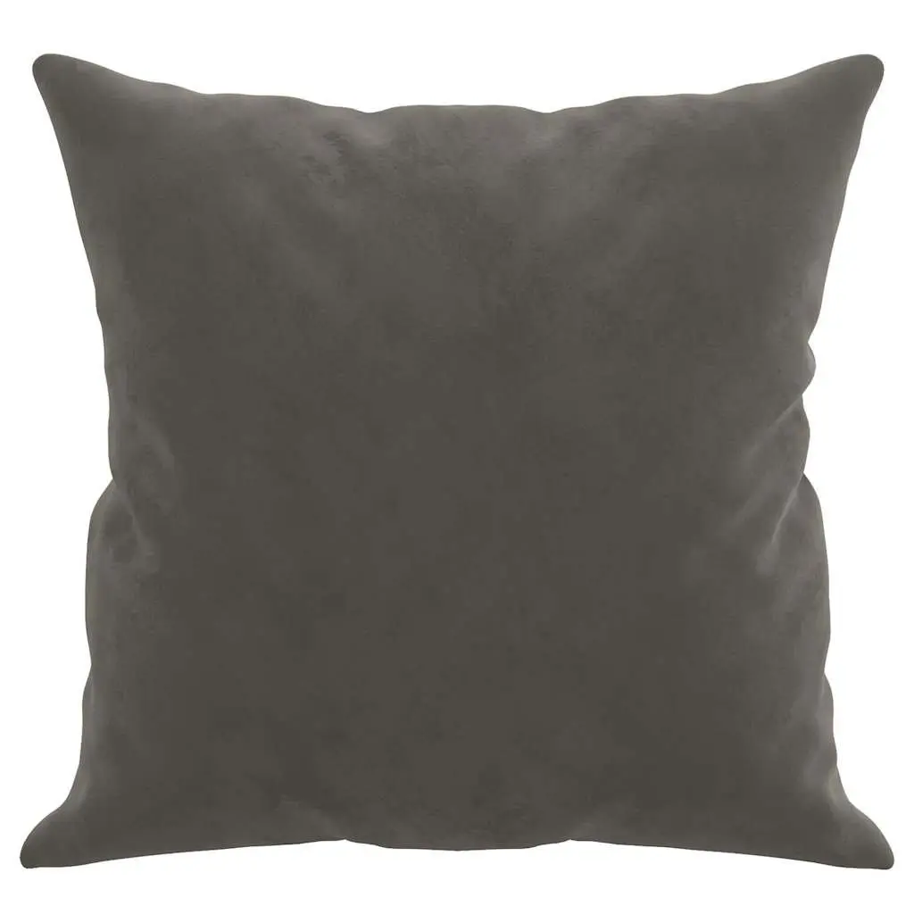 Throw Pillows Living Room 40x40 cm Dark Grey Velvet Soft Square Cushions