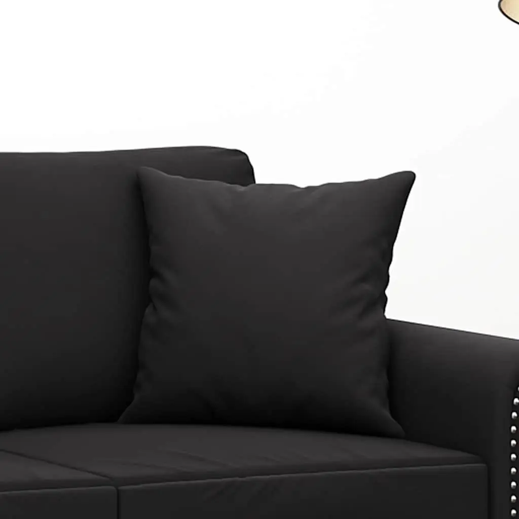 Cushions Black Velvet 40x40cm Square Throw Pillows 2 Pieces Home Decor Sofa