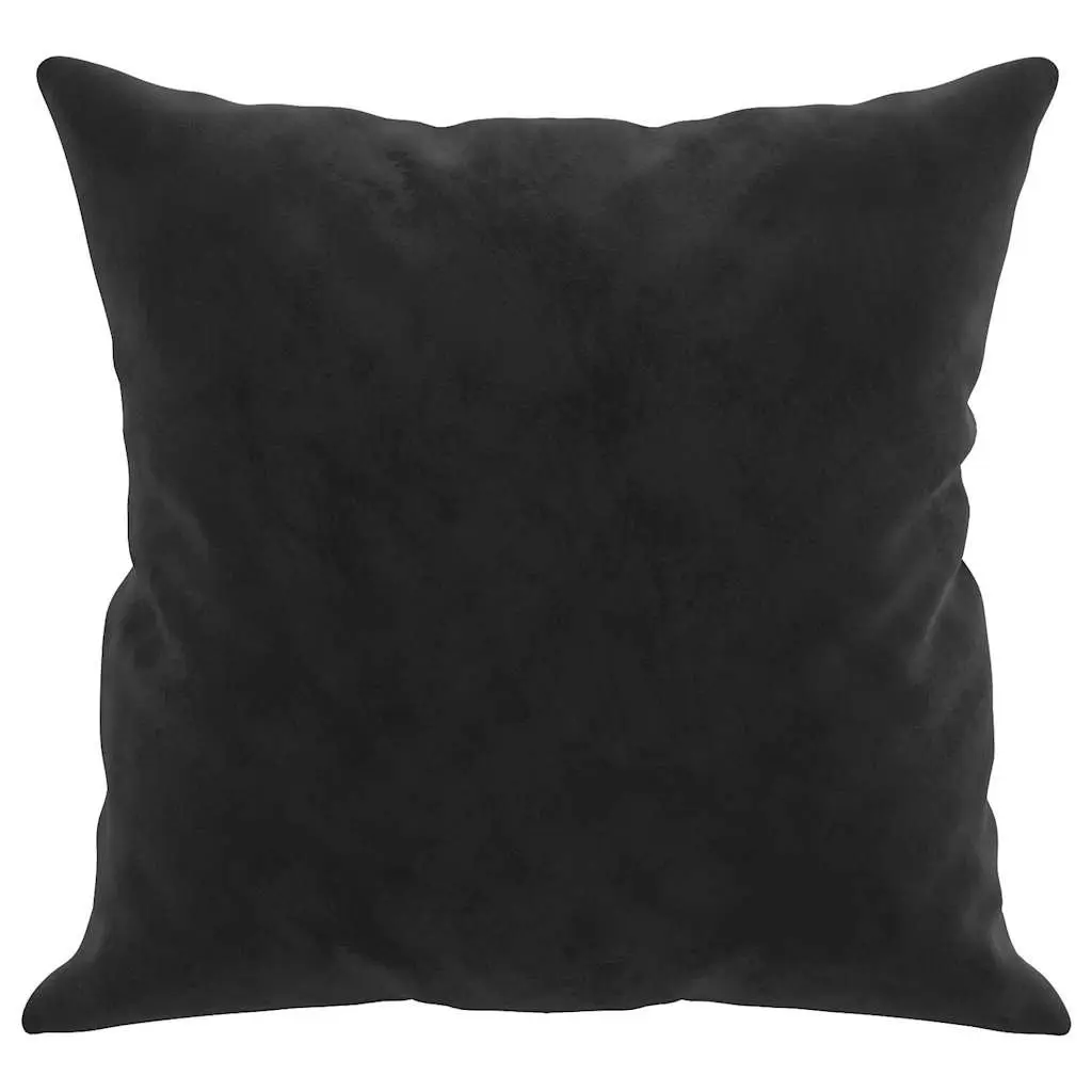 Cushions Black Velvet 40x40cm Square Throw Pillows 2 Pieces Home Decor Sofa