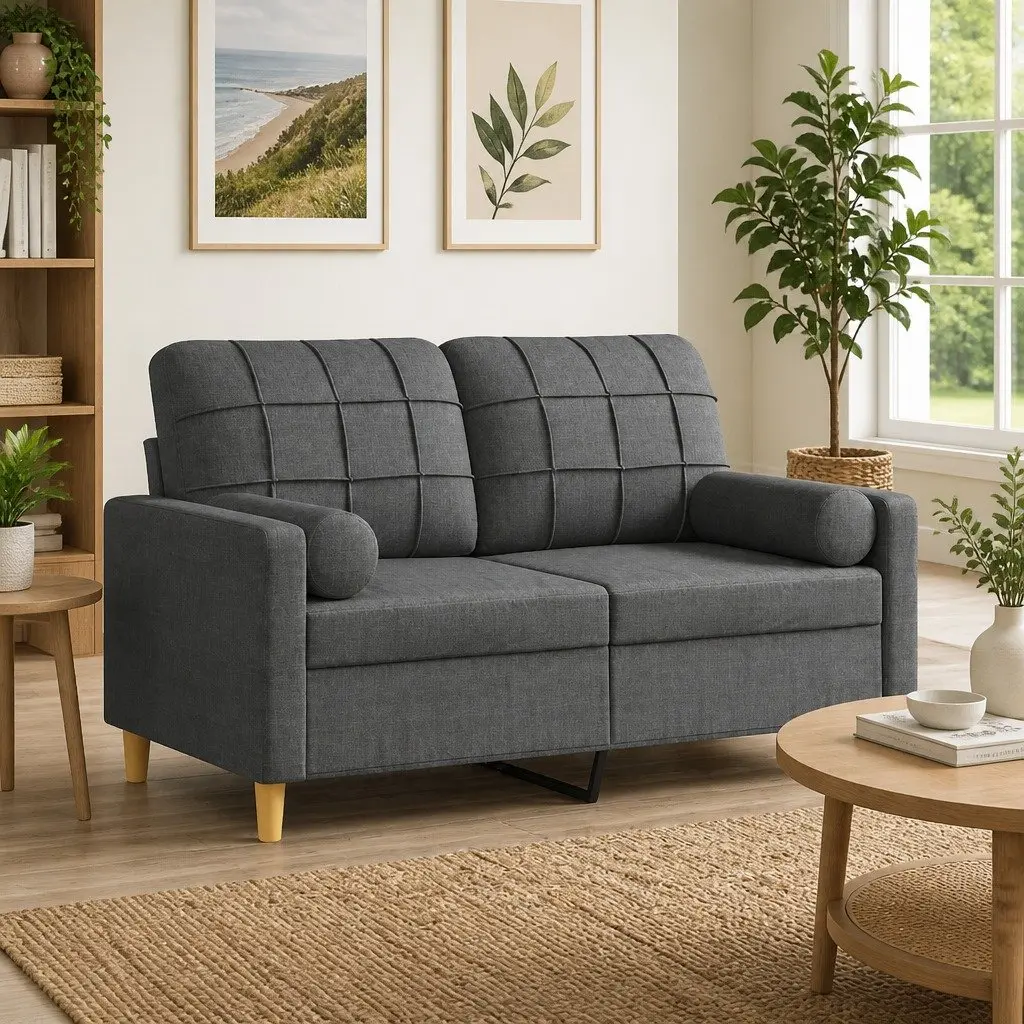 Grey Cylinder Throw Pillow Covers