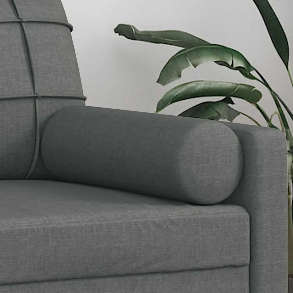 Grey Cylinder Throw Pillow Covers