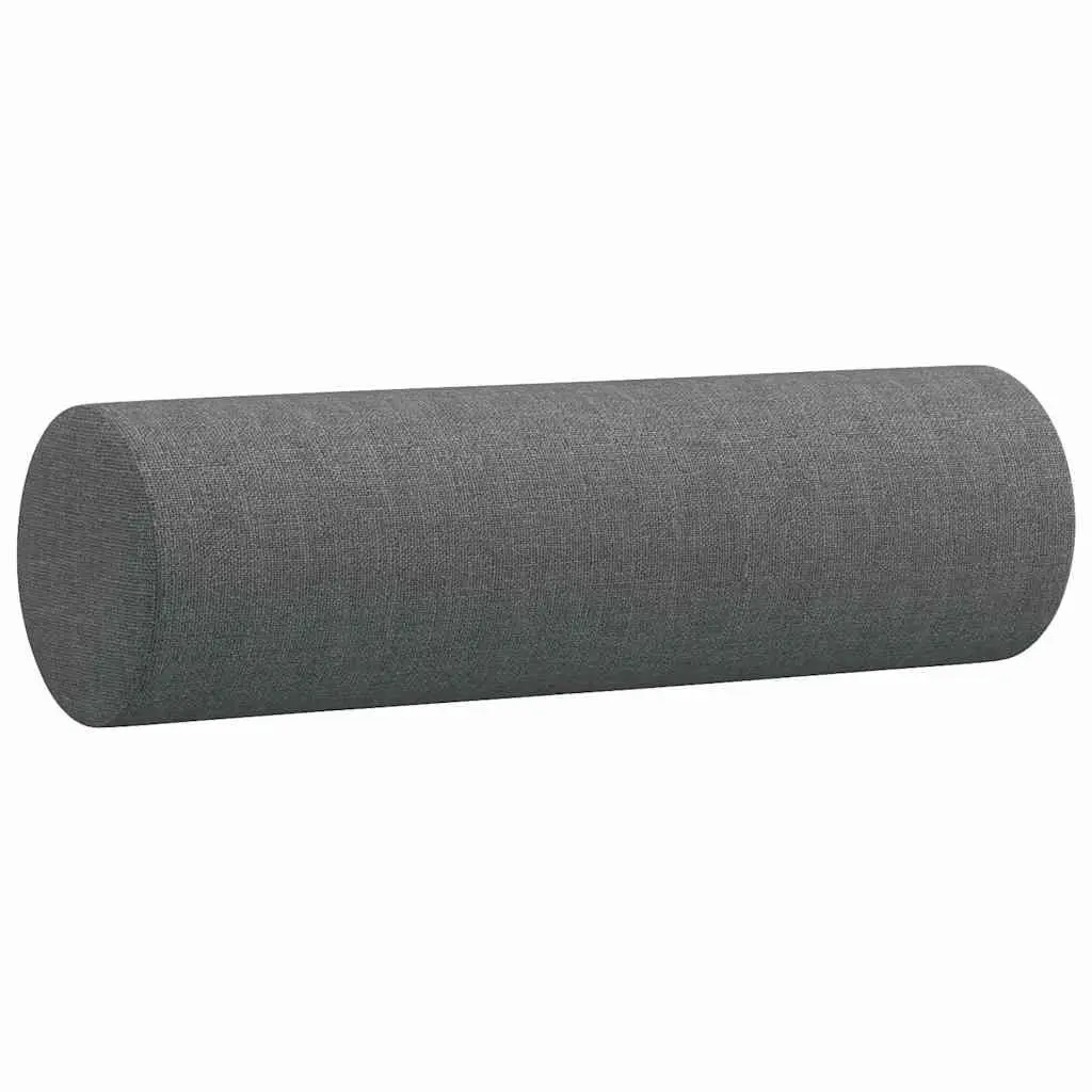 Grey Cylinder Throw Pillow Covers