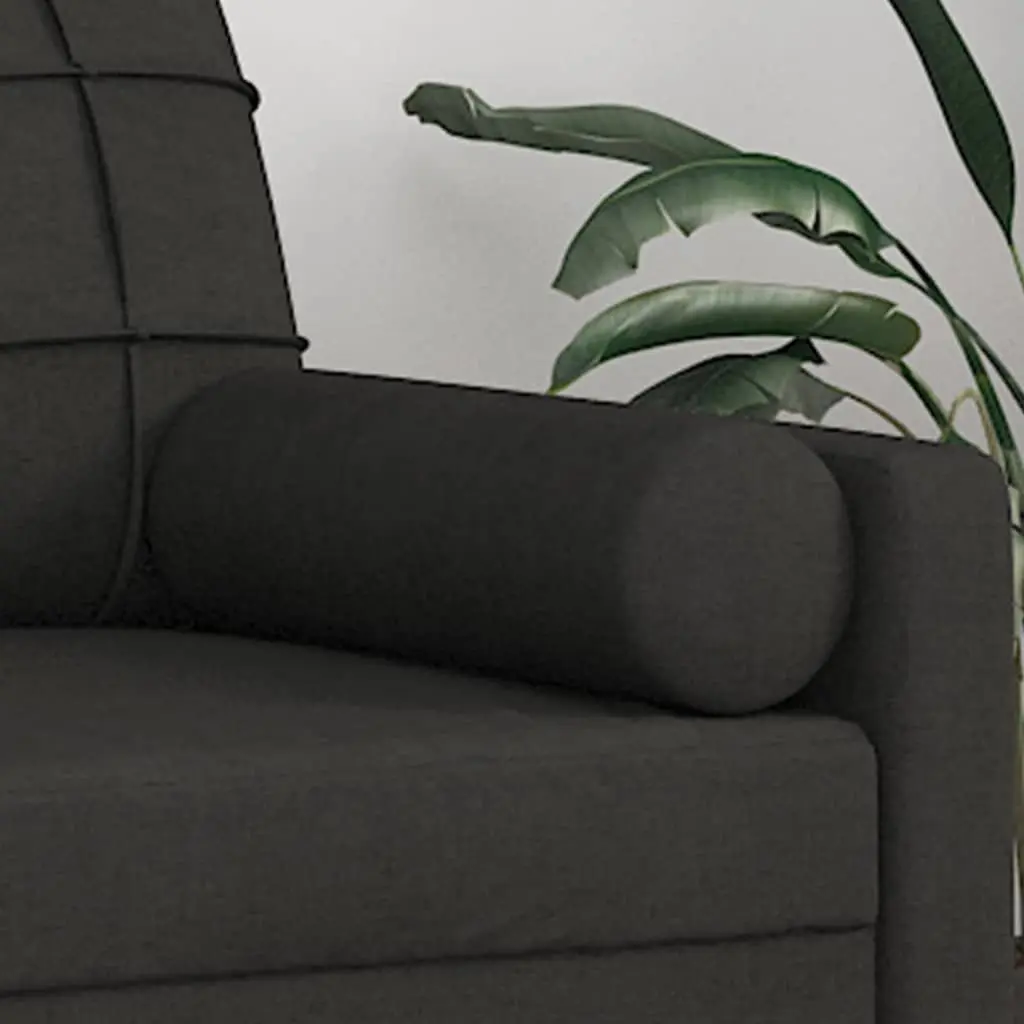 Throw Pillows Living Room 15 x 50 cm Black Cylinder Bolster Decorative Pillow Covers
