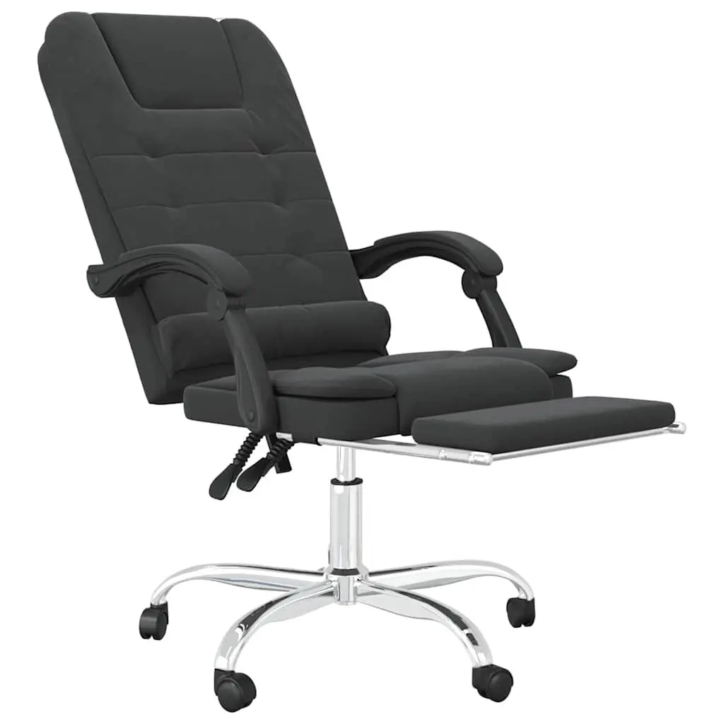 Massage Reclining Office Chair Ergonomic Desk Seat Black