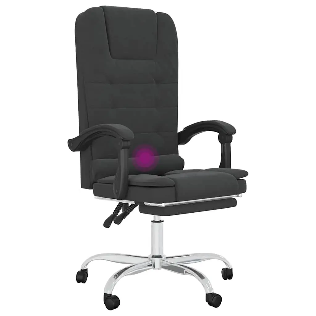 Massage Reclining Office Chair Ergonomic Desk Seat Black