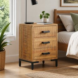Specifications of the Solid Pinewood Bedside Cabinet