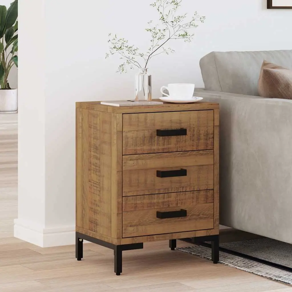 Solid Pinewood Bedside Cabinet