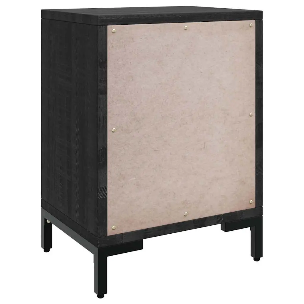 Bedside Cabinet Black 40x30x55 cm Storage Drawer Bedroom Furniture