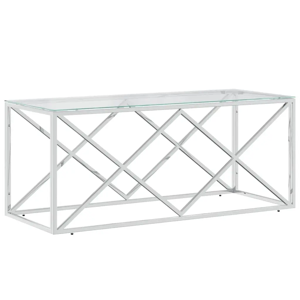 Coffee Table 110x45x45 cm Stainless Steel