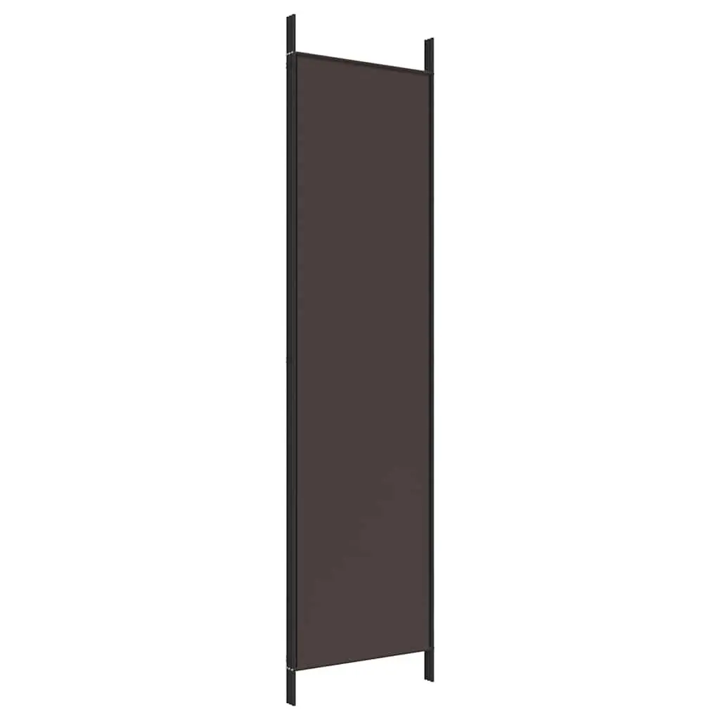 3-Panel Room Divider Screen, 150x200cm, Brown Fabric