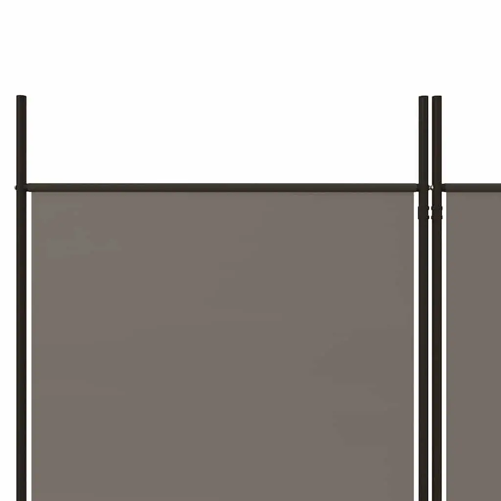3-Panel Room Divider Folding Partition Screen Fabric Privacy Space Anthracite