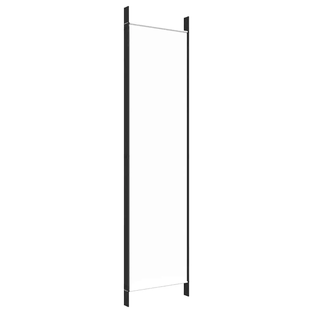 4-Panel Room Divider Screen for Bedroom Living Area 200 x 200 cm White Fabric Foldable Privacy Partition