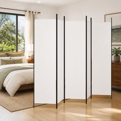 5-Panel Foldable Room Divider with Dimensions 250 x 200 cm