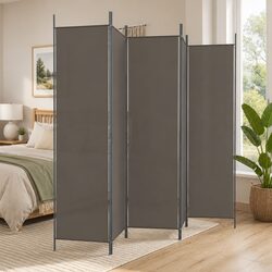 5-Panel Room Divider Screen: Dimensions and Materials Included