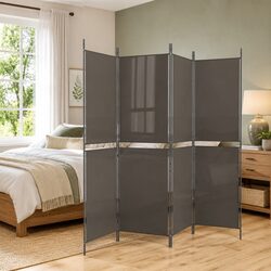 Specifications of 4-Panel Anthracite Room Divider