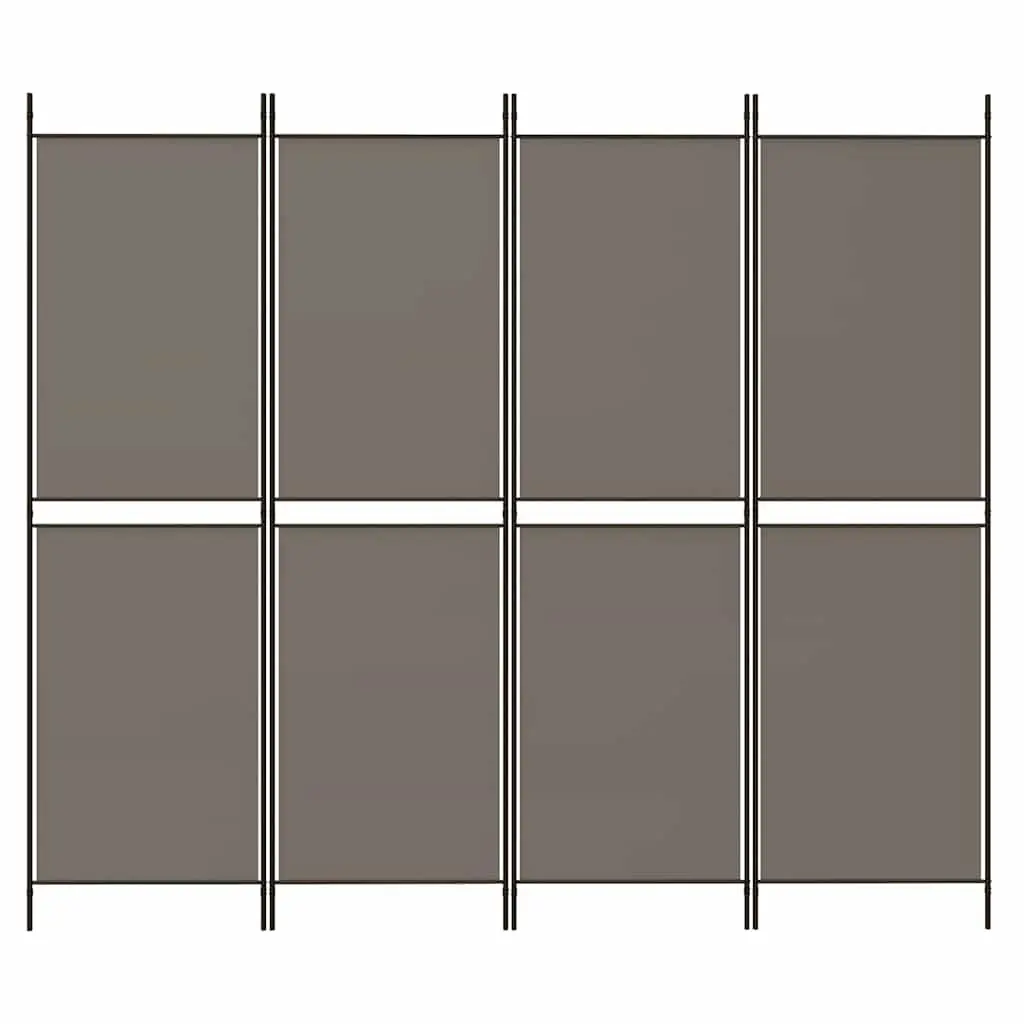 4-Panel Anthracite Room Divider
