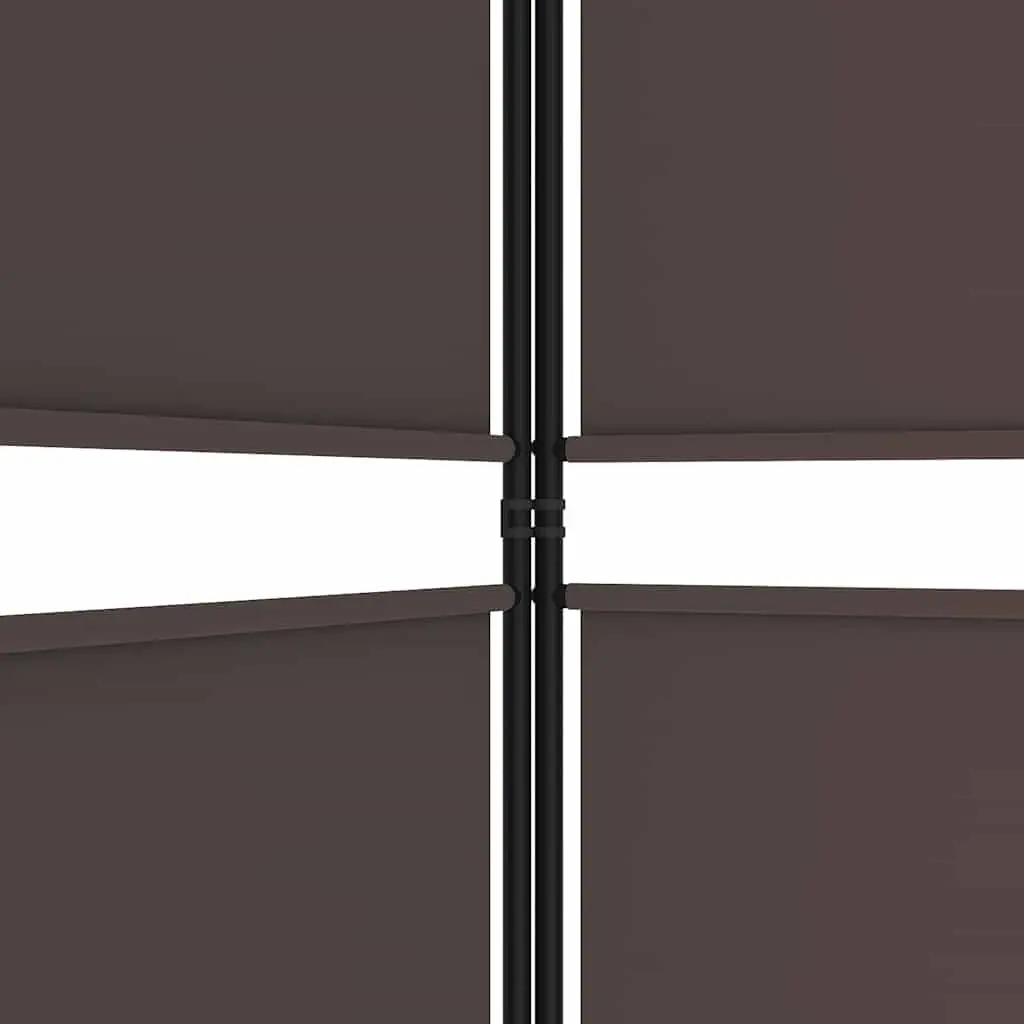 Folding Room Divider Screen 300x200cm, 6 Panels, Brown