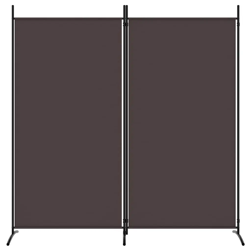 Brown 2-Panel Foldable Room Divider 175x180cm