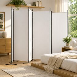 Specifications of 6-Panel White Foldable Room Divider