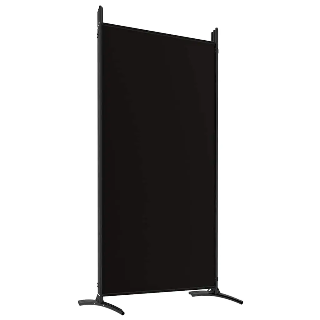 6-Panel Black Foldable Room Divider