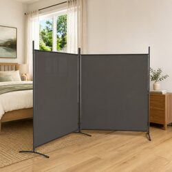 Specifications of 2-Panel Anthracite Room Divider - 348x180 cm