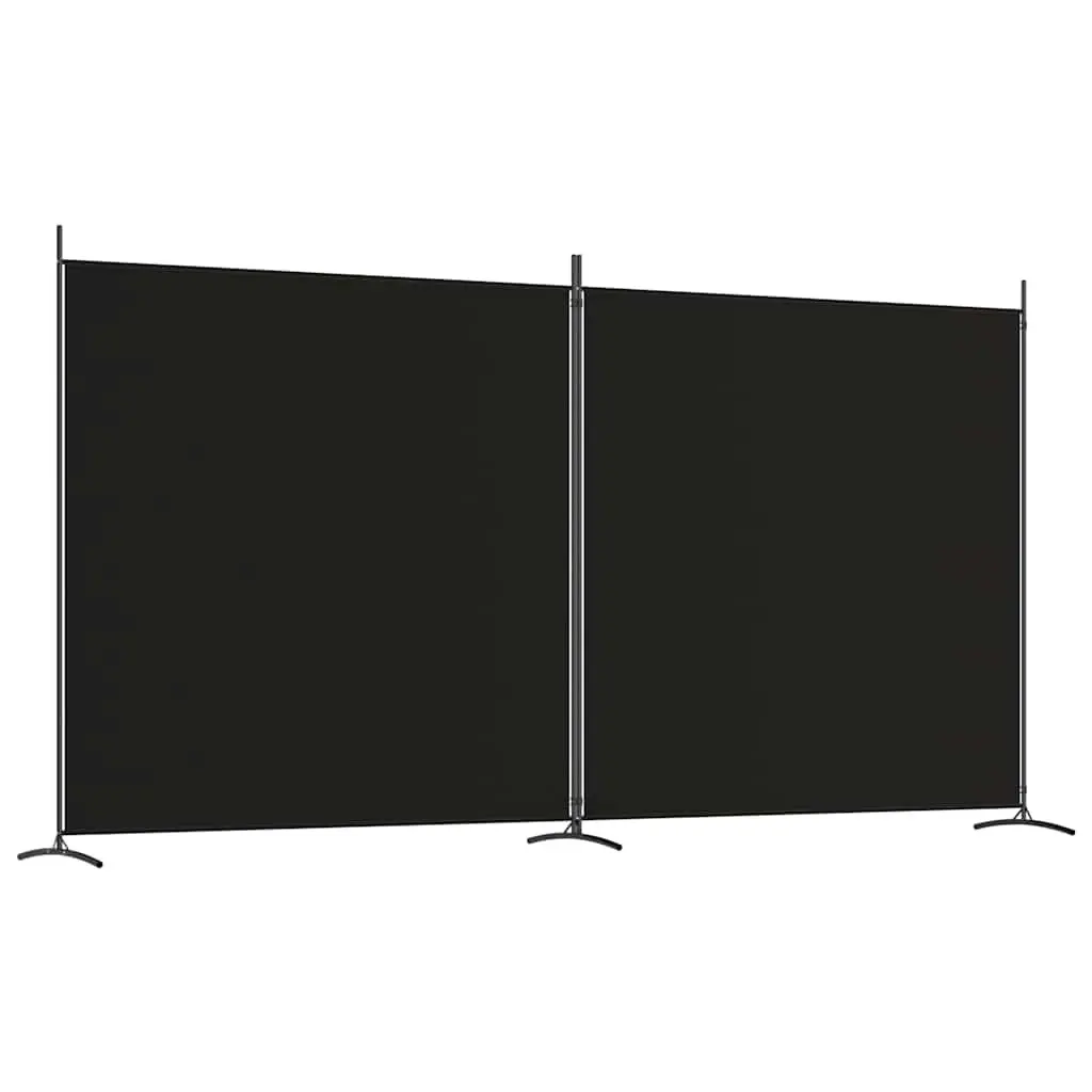2-Panel Room Divider with Breathable Fabric