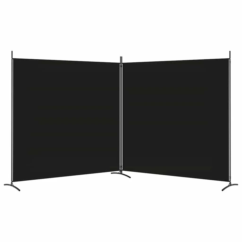 2-Panel Room Divider with Breathable Fabric