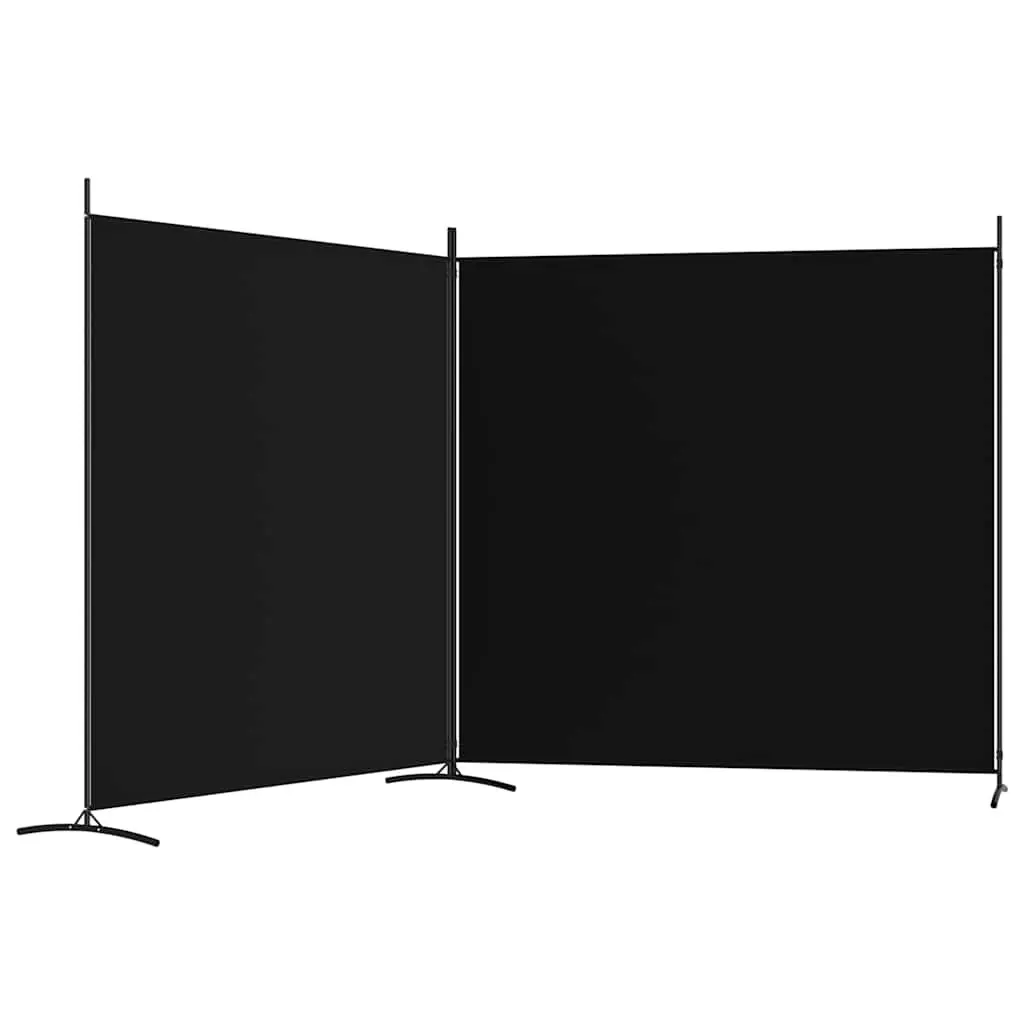 2-Panel Room Divider with Breathable Fabric
