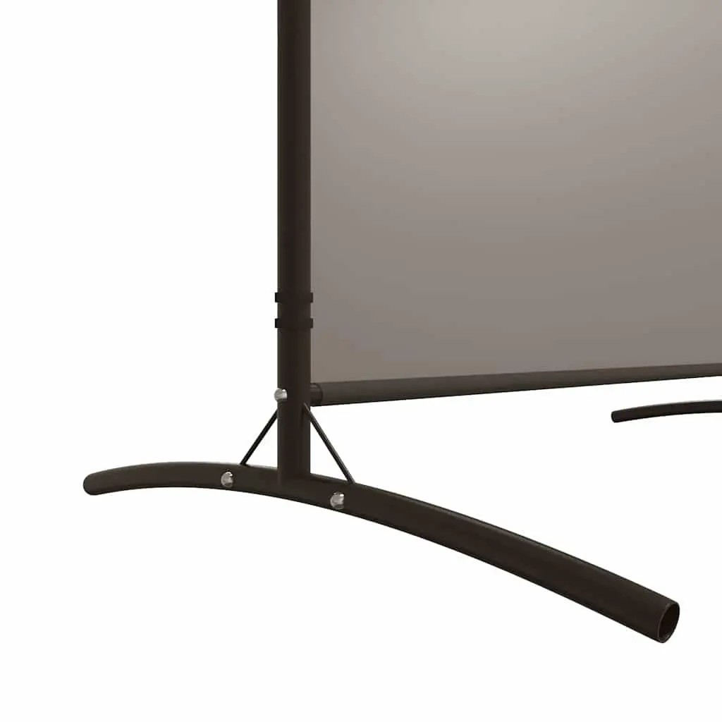 3-Panel Room Divider Anthracite Fabric Foldable Privacy Screen Partition