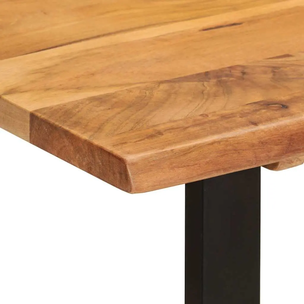 Solid Wood Acacia Dining Table Kitchen Room 110x50x76cm Natural Brown