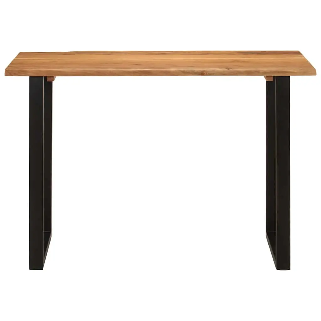 Solid Wood Acacia Dining Table Kitchen Room 110x50x76cm Natural Brown
