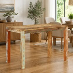Dining Table 110x55x76 cm Solid Reclaimed Wood Kitchen Room Furniture