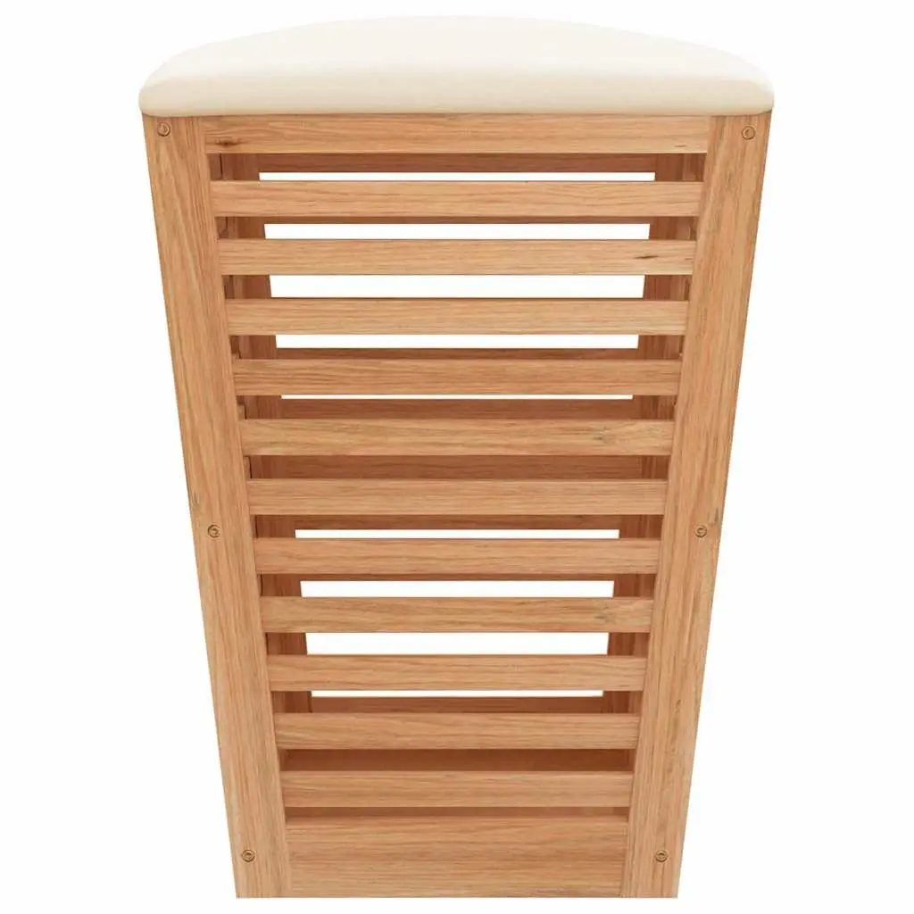 Wooden Bathroom Storage Stool