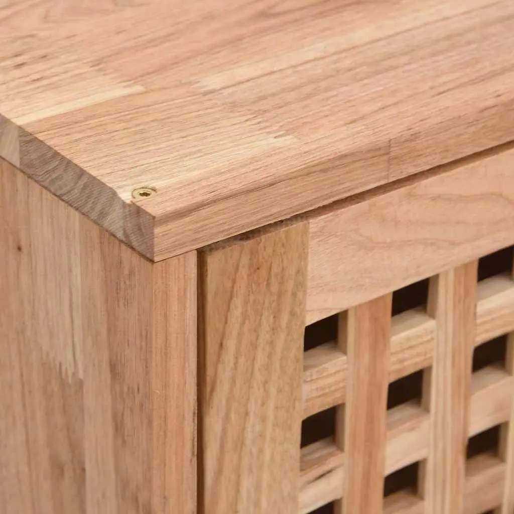 42x18x42cm Wall Cabinet in Solid Walnut with Two Compartments