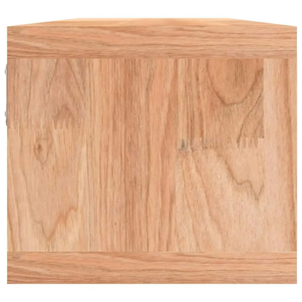 62x18x16 cm Wall Shelf, Solid Walnut Wood with Baskets