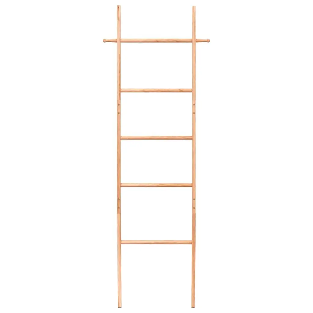 Towel Ladder 170 cm Solid Wood Brown Storage Rack Bathroom Bedroom Home Decor